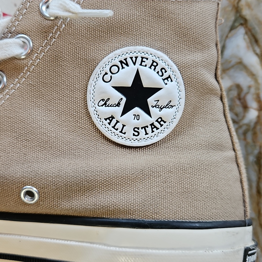 CONVERSE Chuck 70 High Top Taupe High-Tops Sneaker Shoes - 9 - Picture 5 of 6